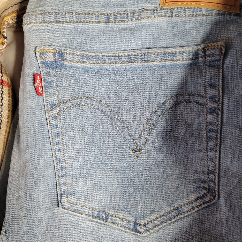 Levi Strauss Womens Boyfriend & 512 Straight Jeans Bundle 3 Pairs Blue Size 33 - Picture 7 of 12